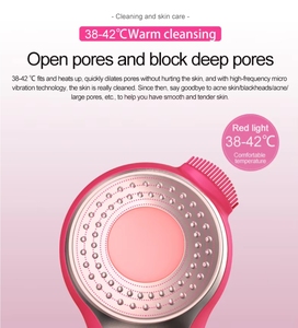 Brosse nettoyante pour le visage en silicone souple imperméable, exfoliant manuel vibrant pour le nettoyage des pores, soin de la peau en profondeur - Product Image 3