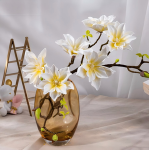 Tige de fleur de magnolia artificielle faite à la main pour décoration intérieure, mariages, événements, festivals, cérémonies et séances photo - Product Image 4