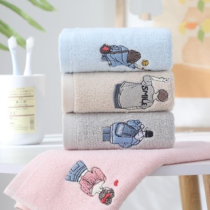 <span class=keywords><strong>Asciugamani</strong></span> all'ingrosso per il viso in cotone ricamato da ragazzo e da ragazza morbidi e assorbenti per la pulizia del viso per bambini - Product Image 3