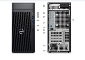 Station de travail Precision 3680 Tower, processeur Intel Core i7-14700, 128 Go de RAM DDR5-5600 MHz, disque dur SATA 2 To, T3680 - Product Image 4