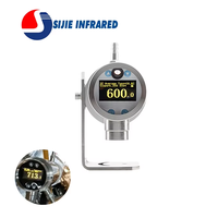 Sijie STRONG-GR-3514 Erimiş Alüminyum Profil için Kızılötesi Pirometre 350-1400C IP65 Dereceli OLED Ekran %0,5T InGaAs Dedektör