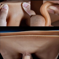 Nouvel Arrivage Godemichet Sensation Peau Réelle, Réaliste en Silicone Liquide Grande Taille Creux à Lanière pour Hommes, Femmes et Couples Lesbiens