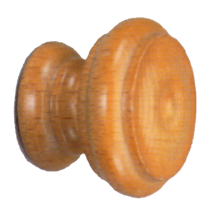 POMO PUERTA MADERA PINTADA "102" Ø 30-Nogal claro - Product Image 1