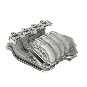 Peças de fundição, novo coletor de admissão de controle numérico de cilindro de alumínio personalizado 1.8T-2.0T para motor Volkswagen Audi EA113, fundição por gravidade de alumínio