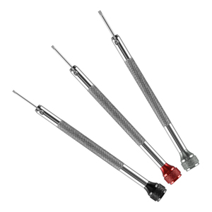 Outils de réparation Tournevis en aluminium coloré pour retirer les <span class=keywords><strong>vis</strong></span> du boîtier de montre et du bracelet de montre 1/1.2/1.4MM Tournevis de précision à tête plate - Product Image 3