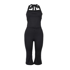 Nuevo Conjunto de Camisola Halter con Espalda Descubierta y Cordones para Mujer, Mono para Mujer - Product Image 6