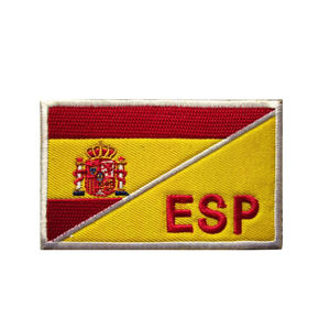 Parche Bordado con Código de País, Insignia de Bandera Multinacional para Sombreros y Ropa con Cierre de Gancho y Bucle - Product Image 6