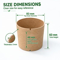 Tube de recharge en carton recyclable pour filament d'imprimante 3D, noyau en papier kraft écologique, 1 kg, vente en gros OEM