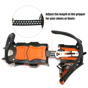 12 dents professionnel en acier inoxydable 3mm léger <span class=keywords><strong>Crampons</strong></span> extérieur escalade pêche sur glace neige dérapage chaussure couverture <span class=keywords><strong>sac</strong></span> - Product Image 4