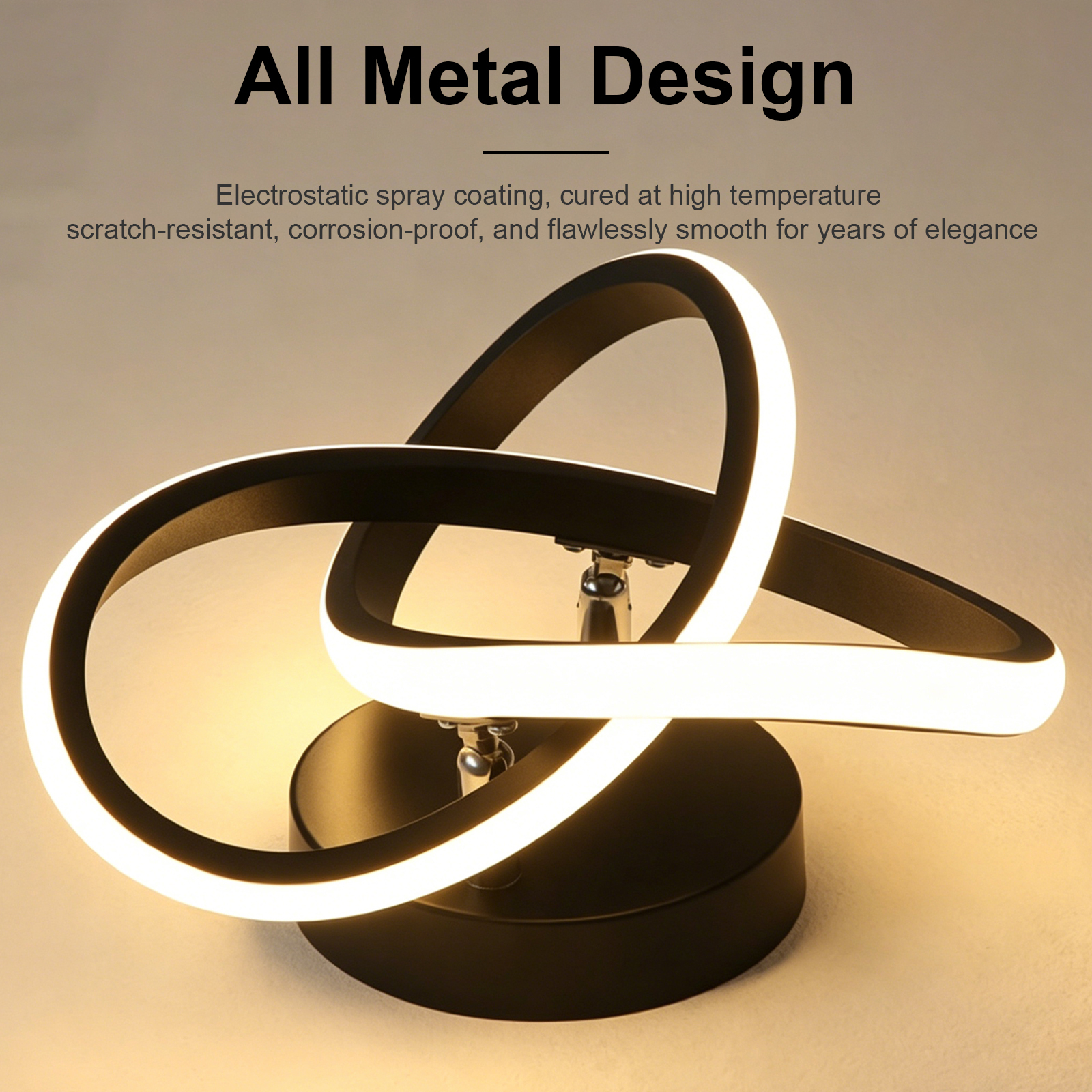 Modern LED Ceiling Light Geometric Line Design Black Gold Flush Mount Lamp Living Room Bedroom Nordic Minimalist Home Lighting · image 3