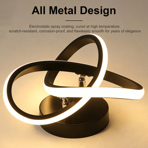 Lampada da Soffitto LED Moderna, Design Geometrico Lineare, Nero e Oro, Illuminazione Minimalista Nordica per <span class=keywords><strong>Soggiorno</strong></span> e Camera da Letto - Product Image 3