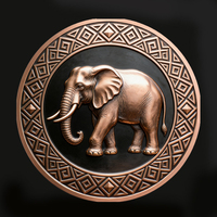 Nouvelles Pièces de Monnaie en Métal 3D à Motif Animalier, Vente en Gros, Artisanat Métallique, Cadeau Souvenir, Pièces de Collection, Pièce de Défi en Métal Personnalisée avec LOGO, Éléphant