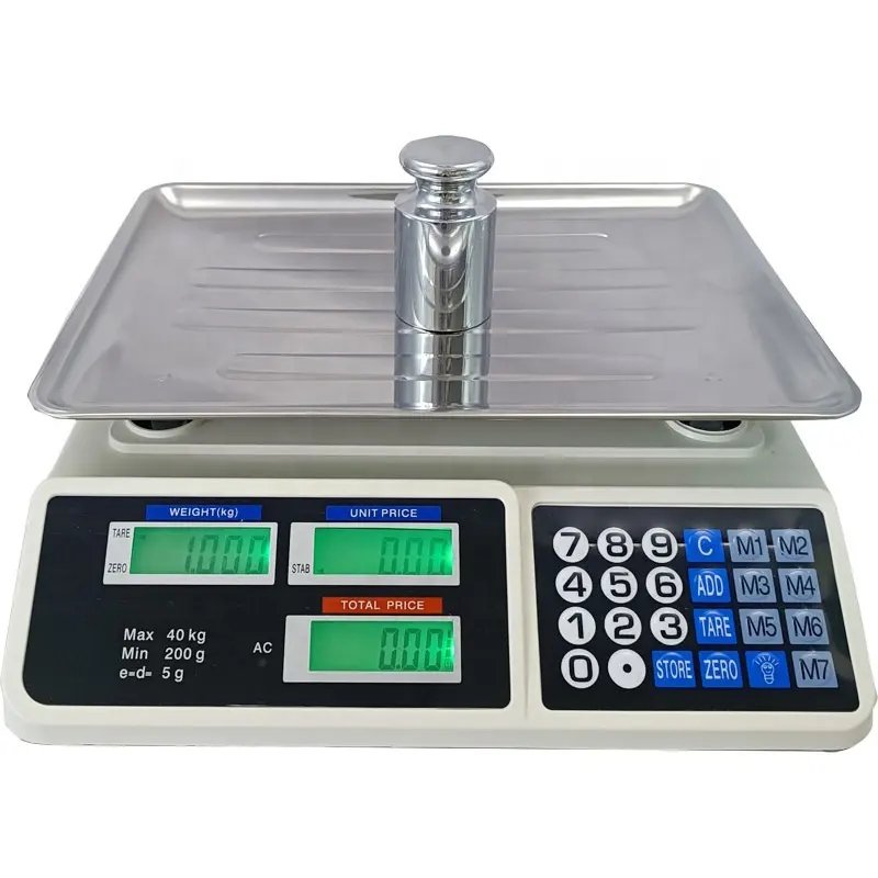 40KG 30KG High Accuracy Digital Electronic Supermarket Household Kitchen Food Weighing Counting Scale