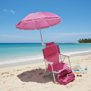 Sedia a sdraio imbottita bianca/grigia 73x60x102 CM per uso in spiaggia - Product Image 3