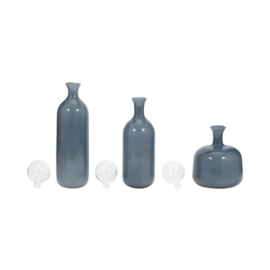 Vasi decorativi in vetro con coperchio a sfera per soggiorno, decorazioni per la casa, vaso per fiori per camera da letto e cucina - Product Image 4