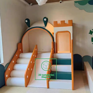 Set Attrezzatura da Gioco Morbida per <span class=keywords><strong>Parco</strong></span> <span class=keywords><strong>Giochi</strong></span> Interno Robusto e Creativo per Bambini <span class=keywords><strong>con</strong></span> Piscina di <span class=keywords><strong>Palline</strong></span> e Scivolo per Uso Commerciale - Product Image 3