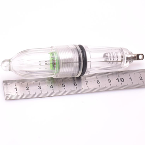 AA pille çalışan flaş LED balıkçılık lambası 12cm Mini derin damla yeşil sualtı zoka ışıkları IP68 plastik malzeme - Product Image 3