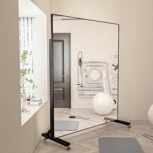 <span class=keywords><strong>Miroir</strong></span> à usage spécial portable pour le yoga et la danse <span class=keywords><strong>Miroir</strong></span> d'habillage ménager de <span class=keywords><strong>grande</strong></span> <span class=keywords><strong>taille</strong></span> avec hauteur et angle réglables - Product Image 3