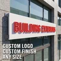 Lettres en relief 3D pour les entreprises, signalétique personnalisée avec logo LED pour les cinémas