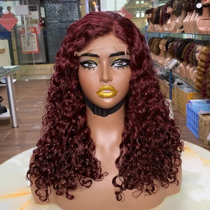 Fabulous 14Inch <b>Human</b> Hair <b>Wigs</b>: 5*5 Luxury Perruques Naturel Cheveux Humain, Beautiful 99j for an Enchanting Makeover - Product Image 1