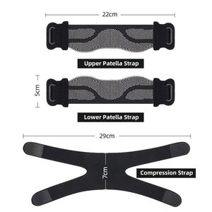 Sangle de genou double patella en silicone léger, absorption des chocs, protection, soutien du genou, bandes de genou pour le sport - Product Image 4