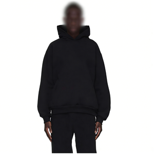 Sudaderas con capucha de gran tamaño personalizadas, sudadera holgada de algodón unisex para hombre, ropa de calle, sudadera de peso pesado, jersey de moda para gimnasio, diseño único Y2K - Product Image 3