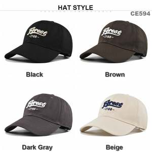 Low Moq Custom Dad Hat Nueva gorra de béisbol bordada personalizada Gorra de béisbol bordada de 6 paneles - Product Image 2