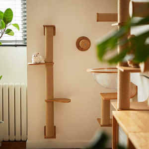 <span class=keywords><strong>3</strong></span> <span class=keywords><strong>Tier</strong></span> Hoge Muur Gemonteerde Kat Klimplank Indoor Kattenboom Toren Met Krabmeubilair Voor Katten - Product Image 4
