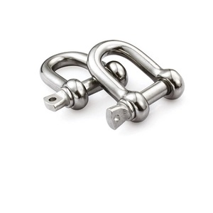 Grillete en D de Acero Inoxidable con Pasador de Rosca de Cabeza Cuadrada, Pulido, Métrico, para Uso Industrial Pesado - Product Image 4
