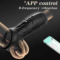 Vibrierender Penisring Paar-Sexspielzeug Penisring-Vibrator APP-Steuerung Vibratoren Stimulator für Hoden und Klitoris Erwachsenen-Sexspielzeug für Männer