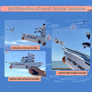 2 in 1 eejeuçak mancınık oyuncak silah uçak taşıyıcı ection yumuşak kurşun köpük uçak başlatıcısı oyuncak silah çocuk için oyuncak açık oyun - Product Image 4
