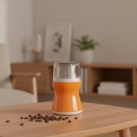 SENFE Moulin à café électrique portable automatique 65g, lame en acier inoxydable, classe B d'efficacité énergétique pour usage domestique