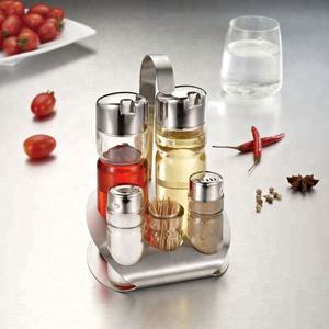 Set di Contenitori in Vetro per Condimenti da Cucina, Dispenser per <span class=keywords><strong>Olio</strong></span> <span class=keywords><strong>e</strong></span> Aceto, Saliera <span class=keywords><strong>e</strong></span> Pepiera, Set per Sale, <span class=keywords><strong>Pepe</strong></span>, <span class=keywords><strong>Olio</strong></span> <span class=keywords><strong>e</strong></span> Aceto - Product Image 4
