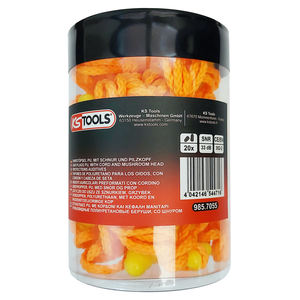 Protectores auditivos ABS de 20 piezas con vástago y cable para reducir el ruido - Product Image 1