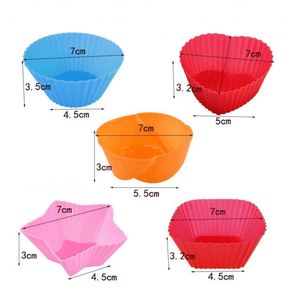 Moules à cupcakes en silicone écologiques, doublures pour muffins sans BPA, qualité alimentaire, réutilisables, faciles à nettoyer, pour les fêtes, la pâtisserie à domicile - Product Image 2