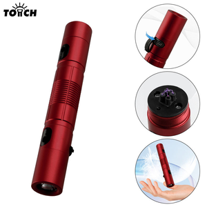 Allume-cigare électrique à arc et lampe torche <span class=keywords><strong>LED</strong></span> rechargeable par USB, en aluminium, sans flamme, coupe-vent, porte-clés EDC pour le camping en plein air - Product Image 1