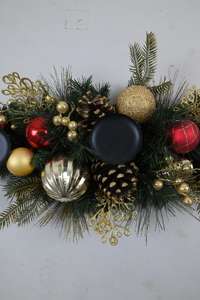 Fabricant de bougeoirs personnalisés Décoration de Noël Bougeoirs artificiels verts - Product Image 3