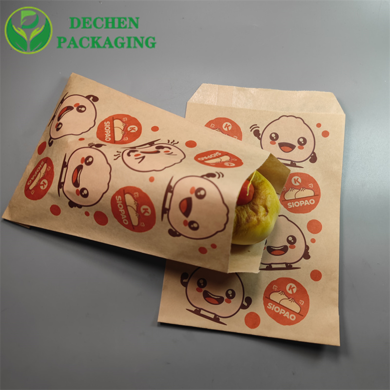 Sac en papier Popcorn sac en papier alimentaire personnalisé sac en cellophane rose