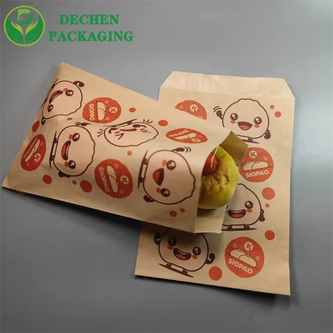 Bolsas de palomitas de maíz bolsas de papel de comida personalizadas bolsas de papel de vidrio rosa bolsas de papel de vidrio