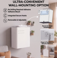 Diffuseur d'arômes intelligent 4G IoT et WiFi Bluetooth avec support mural compatible CVC et capteur de détection d'huile pour usage commercial et domestique
