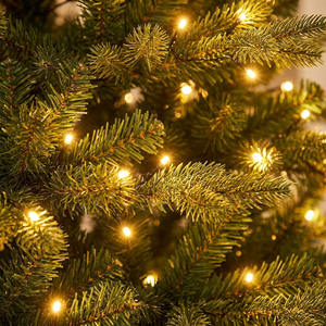Árbol de Navidad Preiluminado de Abeto <span class=keywords><strong>Aspen</strong></span> de 6.6 pies con Control Remoto, 900 Puntas de PVC PE, 500 Luces, Decoración de Cristal, Árbol Artificial Verde con Soporte - Product Image 3