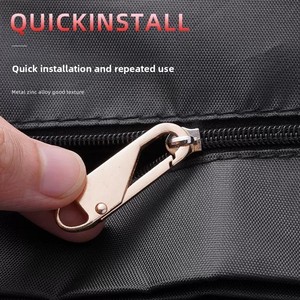 Tirette de <span class=keywords><strong>fermeture</strong></span> <span class=keywords><strong>éclair</strong></span> universelle détachable pour travaux d'aiguille, tête de remplacement pour vêtements, sacs, kit de réparation DIY, accessoires de couture - Product Image 2