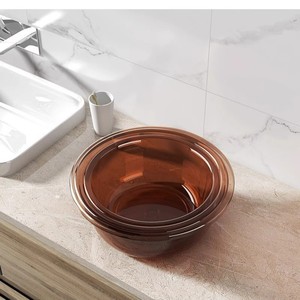 Lavabo de plástico para baño doméstico transparente grueso, lavabo para pies - Product Image 5