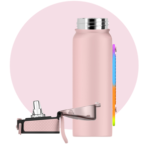 SilverJet Stainless Steel <b>Vacuum</b> Flask 550ml Dual Wall Insulated <b>Portable</b> For Outdoor Travel With Elastic Strap - Product Image 1