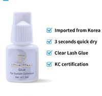 Colle transparente IB sans latex, résistante à l'eau, pour extensions de cils, adhésif liquide longue durée pour tous types de peau