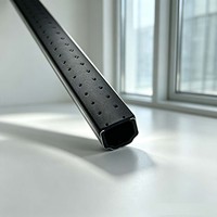 Barre d'espacement à bords chauds noire 7,5 mm en acier inoxydable PP à rupture de pont thermique anti-condensation pour IGU et mur-rideau – Prix usine
