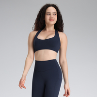 Sujetador Deportivo Sexy de Secado Rápido para Mujer, con Relleno Extraíble, Logotipo Personalizado, Transpirable, para Gimnasio, Entrenamiento, Yoga