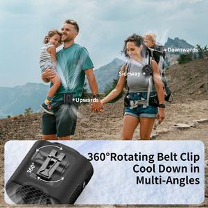 Ventilateur Socool 14500mAh Multifonction Rechargeable Portable Mini Ventilateur à Brume d'Eau Lumière LED USB Clip-On Maison Voiture Extérieur - Product Image 3