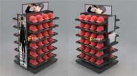 Benutzer definierte bodens tehende Metall karton kappe Shop Display Rack Design Cap Stand Display