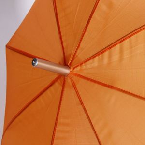 Paraguas de Mano Personalizados al por Mayor con Logotipo, Color Naranja, Apertura Automática, Mango con Gancho Plateado, para Eventos, Regalos, Escuelas, Venta al por Menor, Temporada de Lluvia - Product Image 3